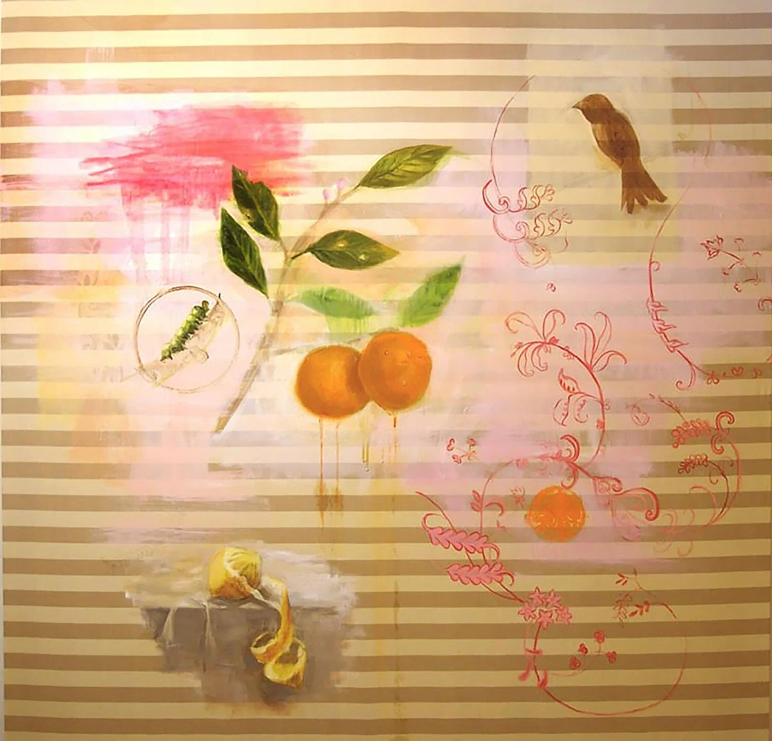 油彩画　李松子（Lee Song Ja) Jane Lee